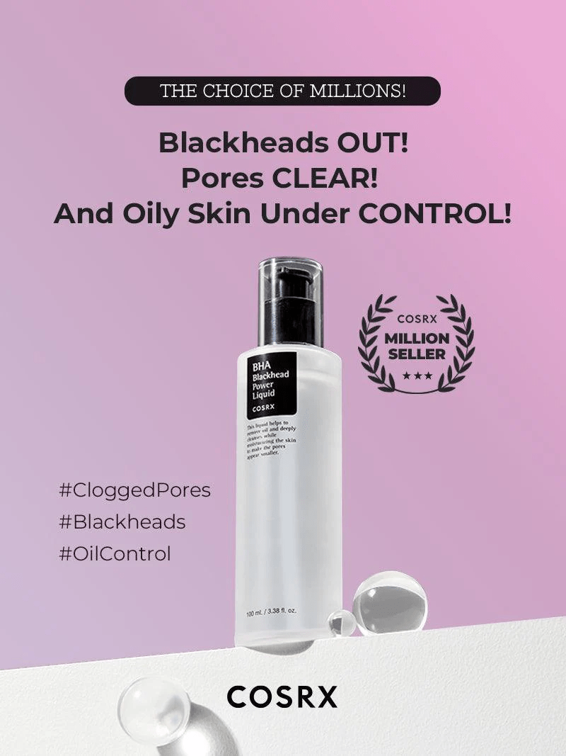 Cosrx BHA Blackhead Power Liquid 100ml سائل طاقة الرؤوس السوداء من كوسركس BHA - Princess Cosmetics Qatar