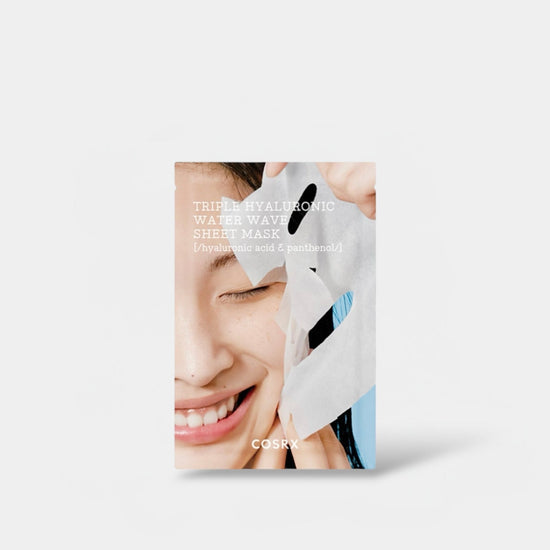 Cosrx Hydrium Triple Hyaluronic Water Wave Sheet Mask (1 Sheet) قناع كوسركس هيدريوم تريبل هيالورونيك المائي المموج - Princess Cosmetics Qatar