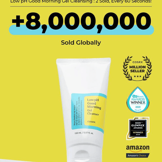 Cosrx Low pH Good Morning Gel Cleanser 150ml جل منظف صباح الخير منخفض الحموضة من كوسركس - Princess Cosmetics Qatar