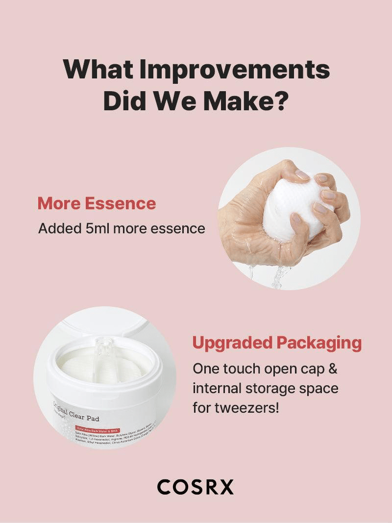 Cosrx One Step Original Clear Pad (70 Pads) وسادة كوسركس الشفافة الأصلية بخطوة واحدة - Princess Cosmetics Qatar