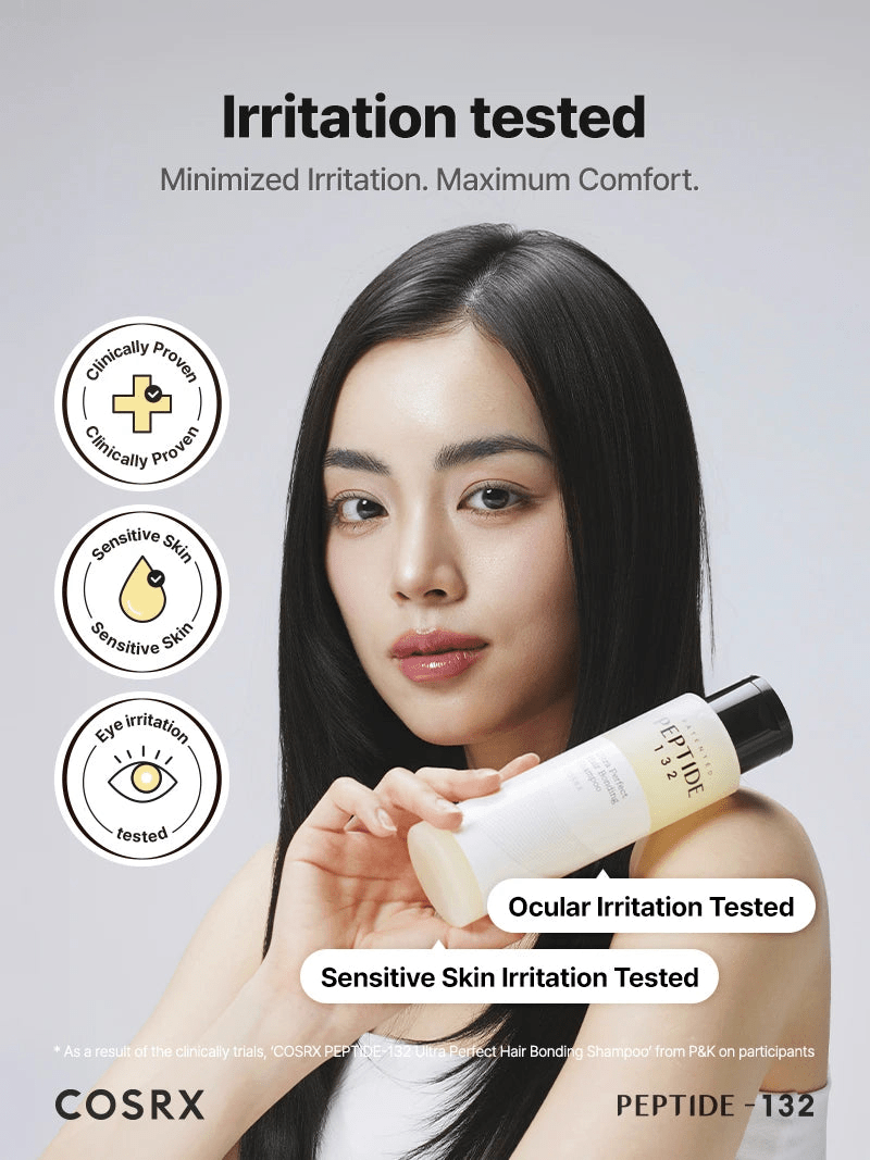Cosrx Peptide - 132 Ultra Perfect Hair Bonding Shampoo 200ml شامبو كوسركس ببتيد - 132 ألترا بيرفكت لربط الشعر - Princess Cosmetics Qatar