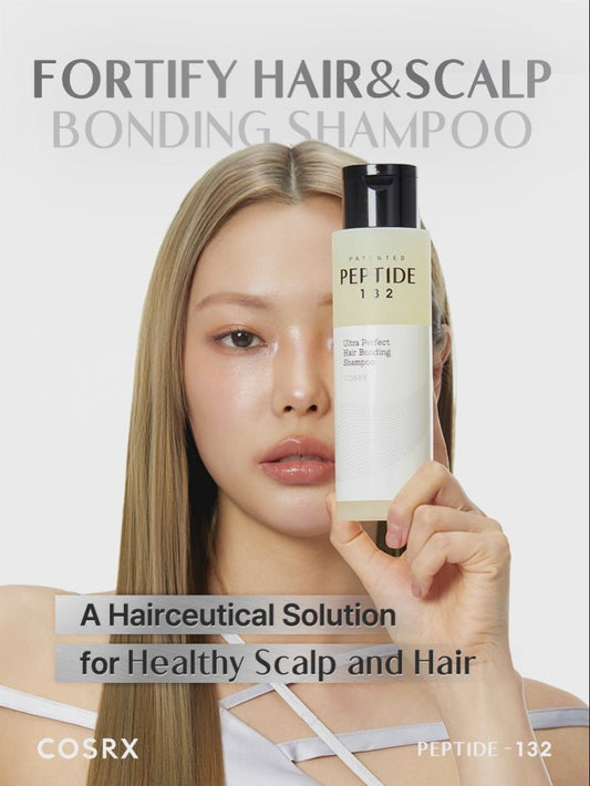 Cosrx Peptide - 132 Ultra Perfect Hair Bonding Shampoo 200ml شامبو كوسركس ببتيد - 132 ألترا بيرفكت لربط الشعر - Princess Cosmetics Qatar