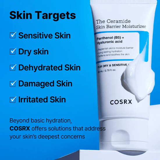 Cosrx The Ceramide Skin Barrier Moisturizer 80ml مرطب كوسركس ذا سيراميد سكين بارير - Princess Cosmetics Qatar