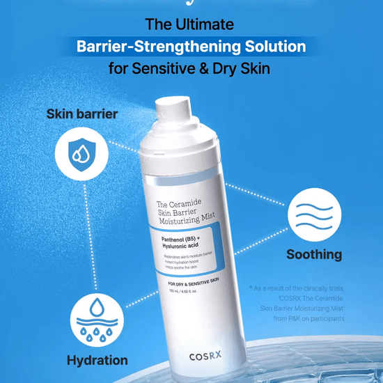 Cosrx The Ceramide Skin Barrier Moisturizing Mist 120ml رذاذ مرطب للبشرة من كوسركس، السيراميد - Princess Cosmetics Qatar