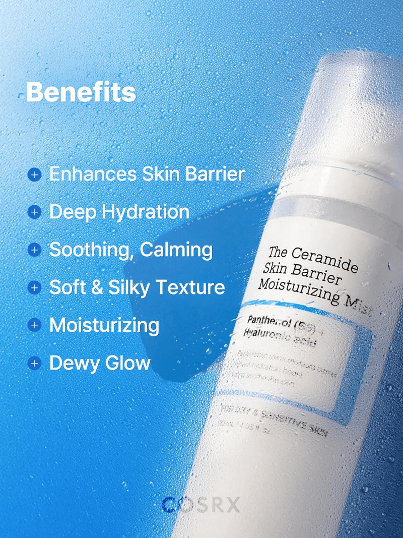 Cosrx The Ceramide Skin Barrier Moisturizing Mist 120ml رذاذ مرطب للبشرة من كوسركس، السيراميد - Princess Cosmetics Qatar
