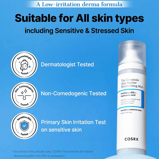 Cosrx The Ceramide Skin Barrier Moisturizing Mist 120ml رذاذ مرطب للبشرة من كوسركس، السيراميد - Princess Cosmetics Qatar