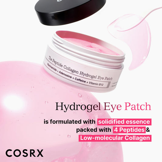 Cosrx The Peptide Collagen Hydrogel Eye Patch (60 Patches) كوسركس الببتيد كولاجين هيدروجيل العين رقعة - Princess Cosmetics Qatar