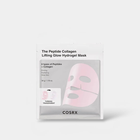 Cosrx The Peptide Collagen Lifting Glow Hydrogel Mask (1 Sheet) قناع هيدروجيل لرفع وتوهج الكولاجين من كوسركس - Princess Cosmetics Qatar