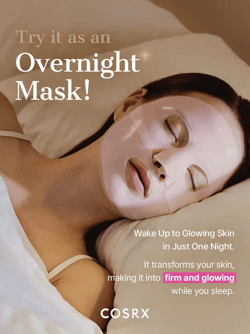 Cosrx The Peptide Collagen Lifting Glow Hydrogel Mask (1 Sheet) قناع هيدروجيل لرفع وتوهج الكولاجين من كوسركس - Princess Cosmetics Qatar