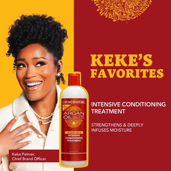 Creme of Nature Argan Oil Intensive Conditioning Treatment 354ml كريم أوف نيتشر - علاج الترطيب المكثف بزيت الأرغان - Princess Cosmetics Qatar