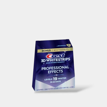 Crest Level 19 3D Whitestrips Teeth Whitening Strip Kit (44 Strips) Crest 3D Whitestrips Level 19 مجموعة شرائط تبييض الأسنان - Princess Cosmetics Qatar