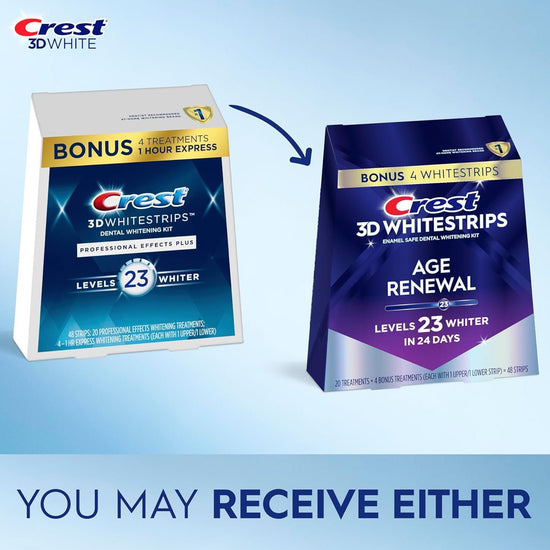Crest Level 23 3D Whitestrips Dental Whitening Kit (48 Strips) مجموعة تبييض الأسنان شرائط تبييض الأسنان كريست ليفل 23 ثلاثية الأبعاد - Princess Cosmetics Qatar