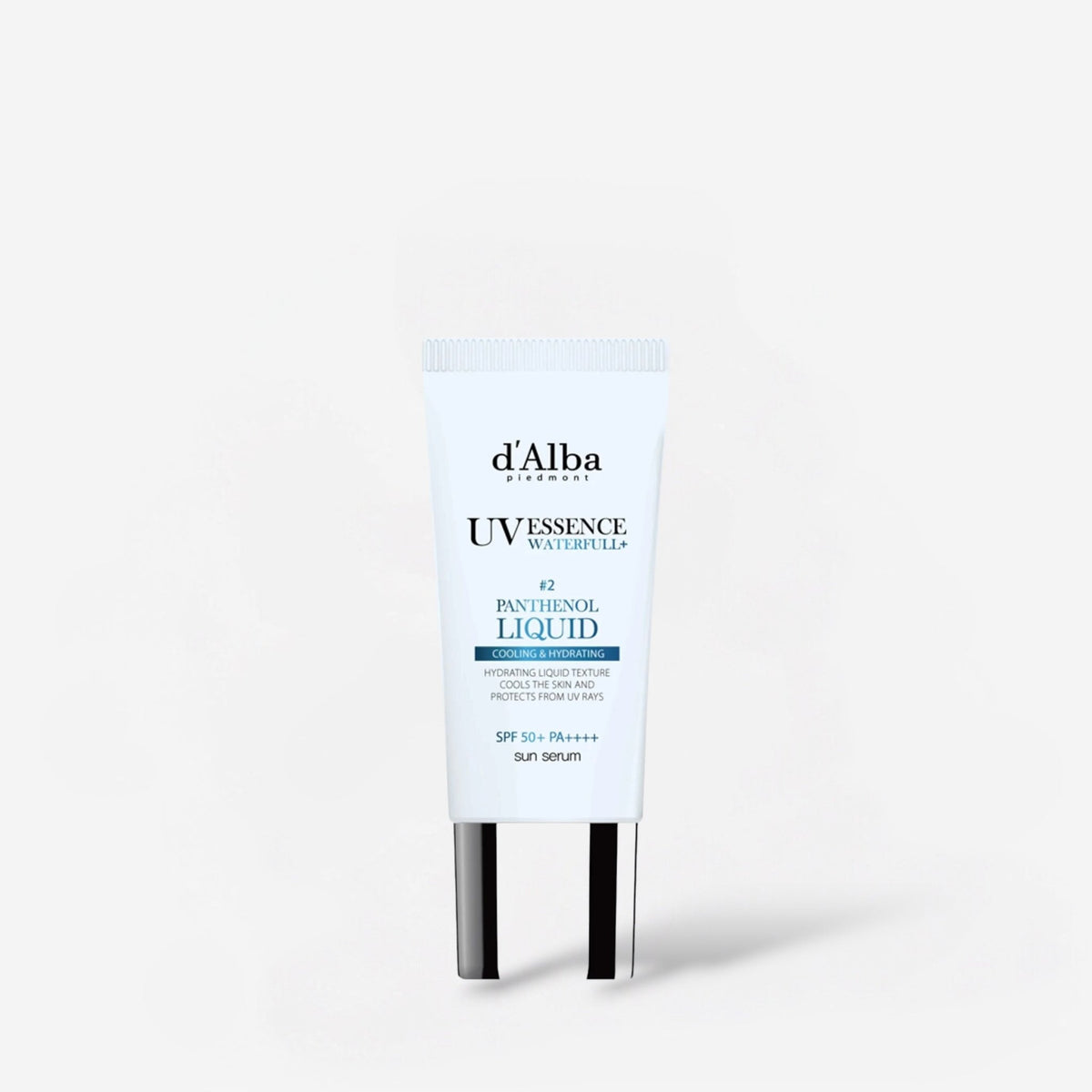 d’Alba UV Essence Waterfull Panthenol Liquid Sun Serum 50ml مصل الشمس السائل من دالبا يو في إيسنس واترفول بانثينول - Princess Cosmetics Qatar