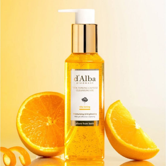d’Alba Vita Toning Capsule Cleansing Oil 150ml زيت التنظيف بكبسولة تونينج من دالبا فيتا - Princess Cosmetics Qatar