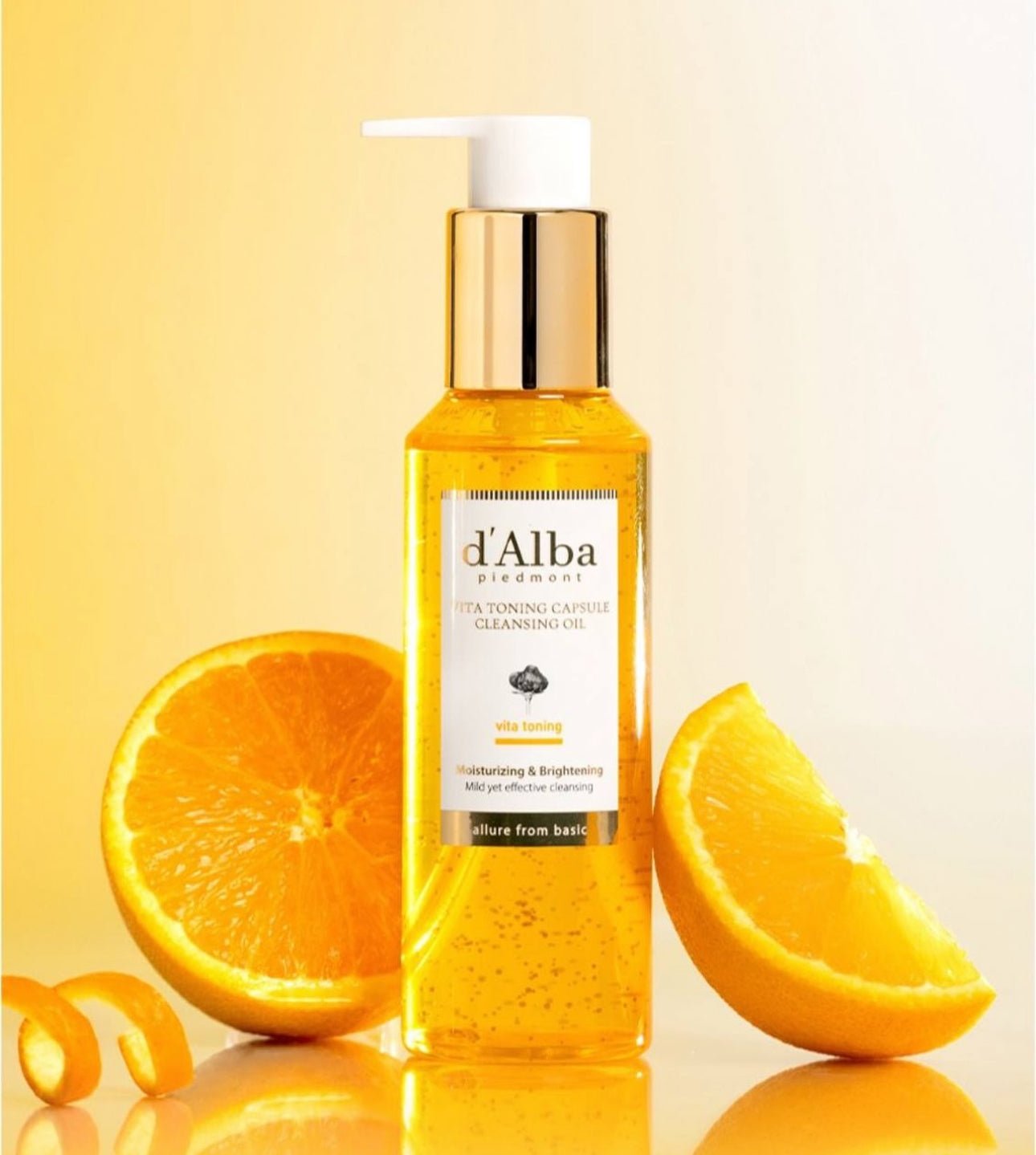 d’Alba Vita Toning Capsule Cleansing Oil 150ml زيت التنظيف بكبسولة تونينج من دالبا فيتا - Princess Cosmetics Qatar