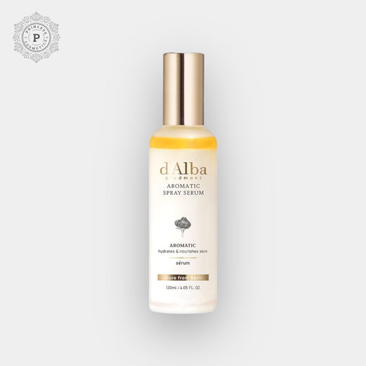 d’Alba White Truffle First Aromatic Spray Serum 120ml. سيروم بخاخ عطري أول من د’ألبا برائحة الكمأة البيضاء 120 مل - Princess Cosmetics Qatar