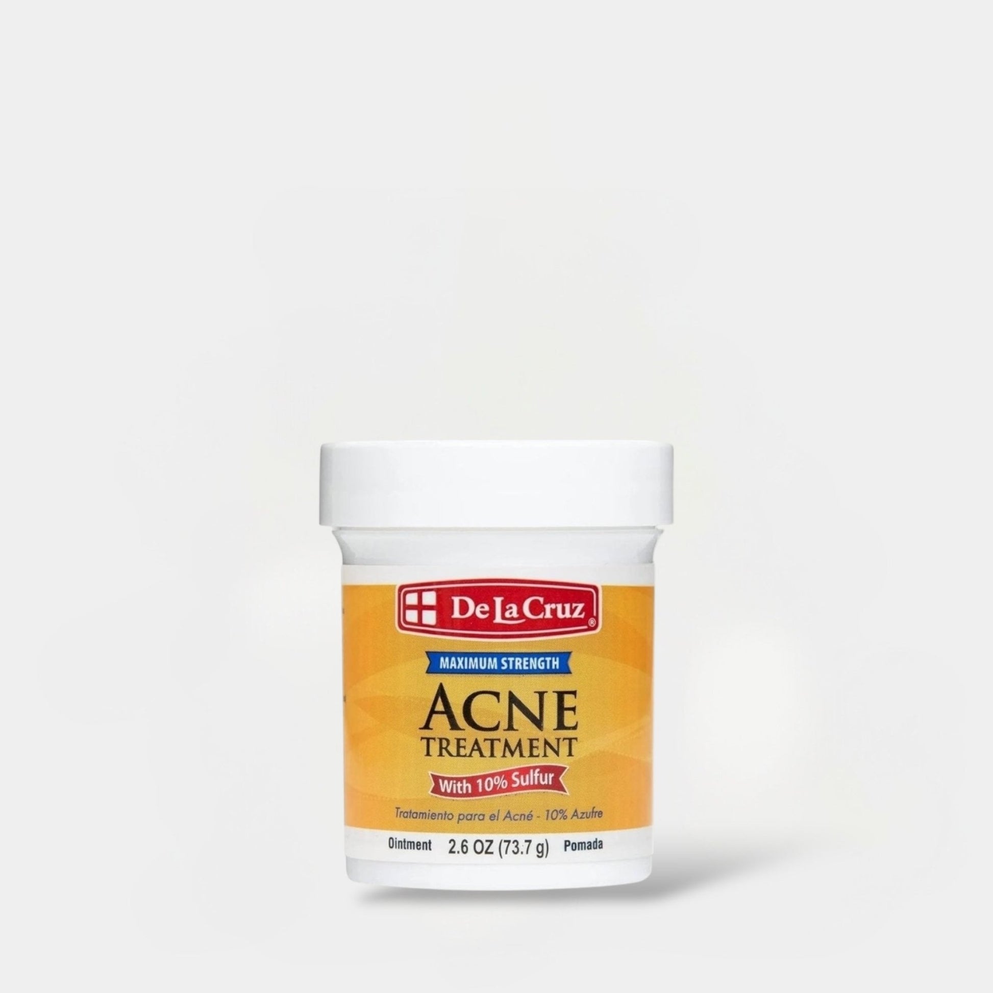 De La Cruz Acne Treatment Maximum Strength with 10% Sulfur 73.7g علاج حب الشباب دي لا كروز بأقصى قوة مع 10% كبريت - Princess Cosmetics Qatar
