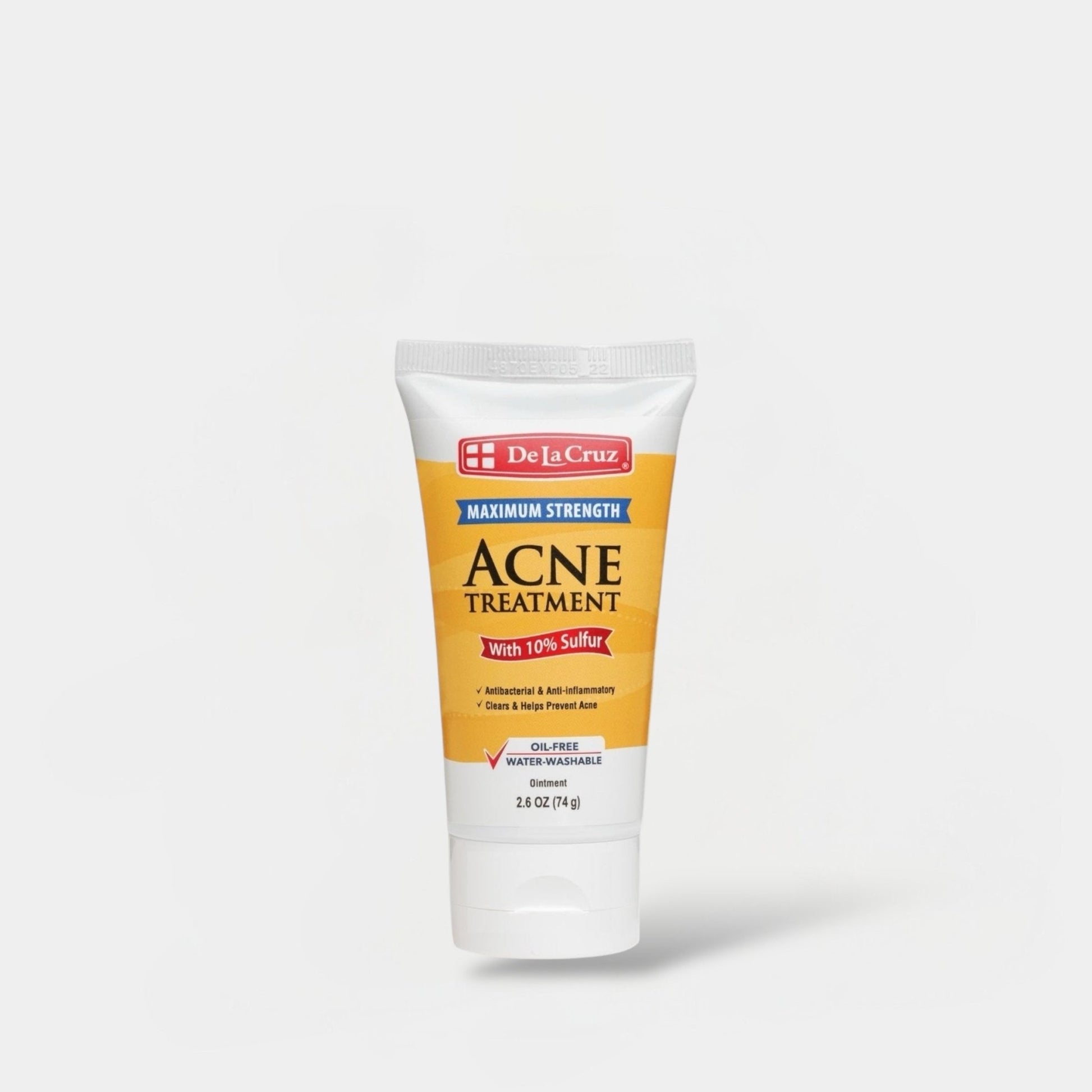 De La Cruz Acne Treatment Maximum Strength with 10% Sulfur 74g علاج حب الشباب دي لا كروز بأقصى قوة مع 10% كبريت - Princess Cosmetics Qatar