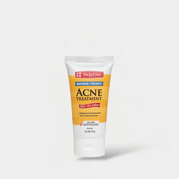 De La Cruz Acne Treatment Maximum Strength with 10% Sulfur 74g علاج حب الشباب دي لا كروز بأقصى قوة مع 10% كبريت - Princess Cosmetics Qatar