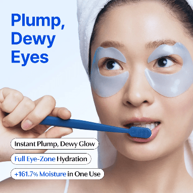 dear Klairs Blue Caffeine Full Cover Eye Patch (60 Patches) رقعة العين الكاملة من دير كليرز الزرقاء بالكافيين - Princess Cosmetics Qatar
