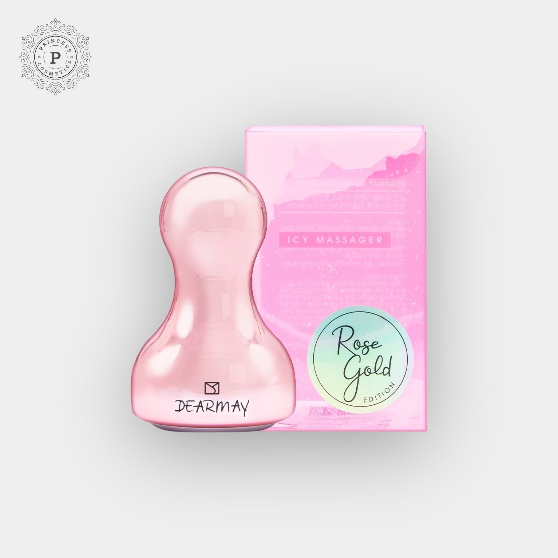 Dearmay Icy Massager Big (Rose Gold). جهاز تدليك آيسي كبير من ديرماي (ذهبي وردي) - Princess Cosmetics Qatar