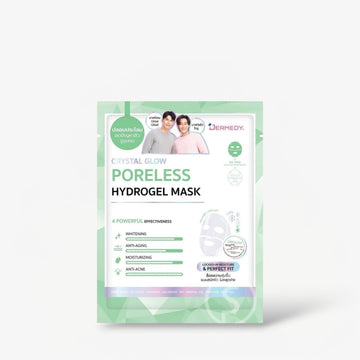 Dermedy Crystal Glow Poreless Hydrogel Mask (1 Sheet) قناع ديرميدي كريستال جلو الهيدروجيلي لتصغير المسام - Princess Cosmetics Qatar
