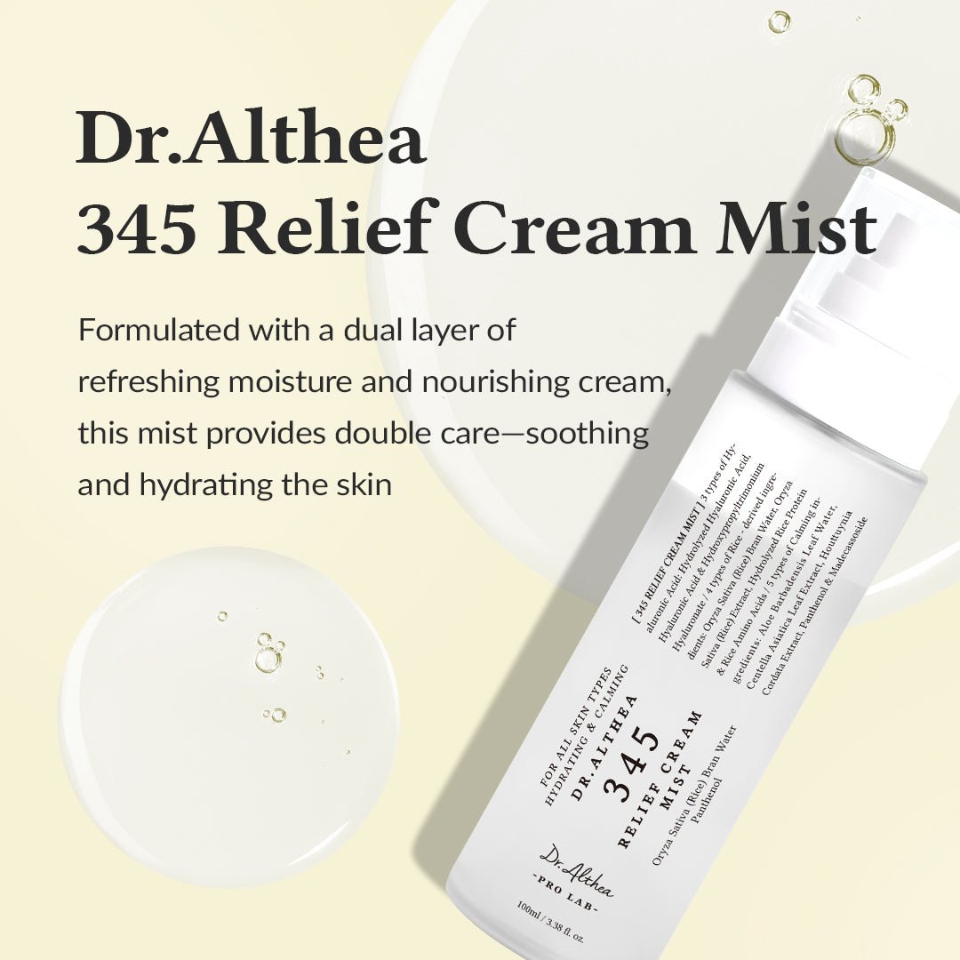 Dr. Althea 345 Relief Cream Mist 100ml رذاذ كريم دكتور ألثيا 345 للتخفيف من الألم - Princess Cosmetics Qatar