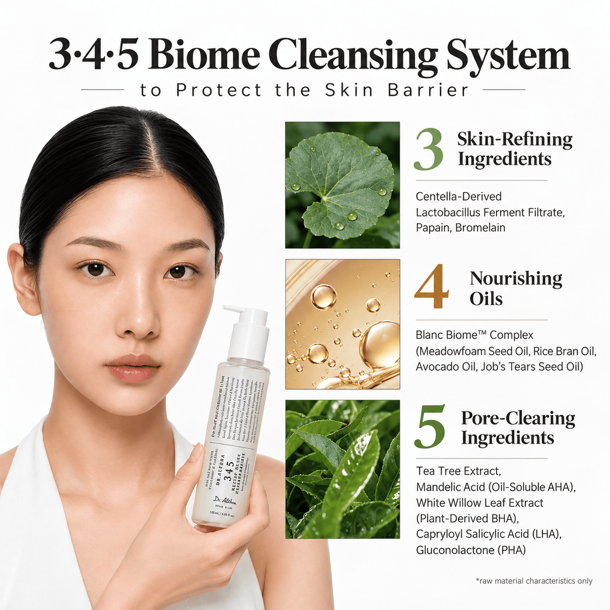 Dr. Althea 345 Relief Milky Cleansing Oil 145ml دكتور ألثيا 345 زيت تنظيف حليبي مهدئ للبشرة - Princess Cosmetics Qatar
