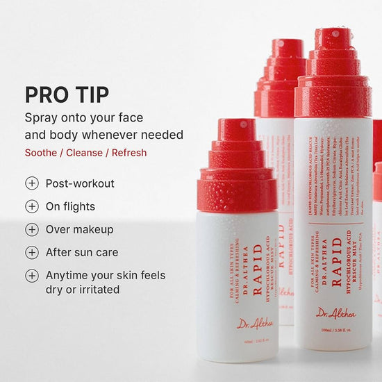 Dr. Althea Rapid Hypochlorous Acid Rescue Mist بخاخ دكتور ألثيا السريع لإنقاذ حمض الهيبوكلوروس - Princess Cosmetics Qatar