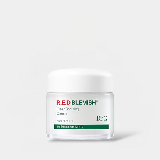 Dr. G Red Blemish Clear Soothing Cream 70ml كريم دكتور جي ريد بليميش كلير المهدئ للبشرة - Princess Cosmetics Qatar