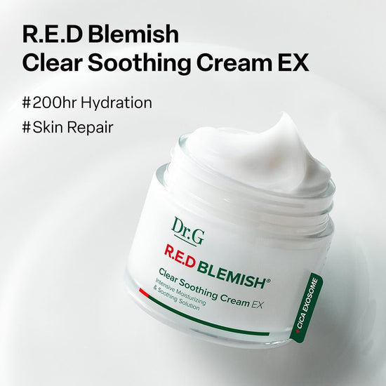 Dr. G Red Blemish Clear Soothing Cream EX 70ml دكتور جي ريد بليميش كريم مهدئ للبشرة إكسטרה - Princess Cosmetics Qatar