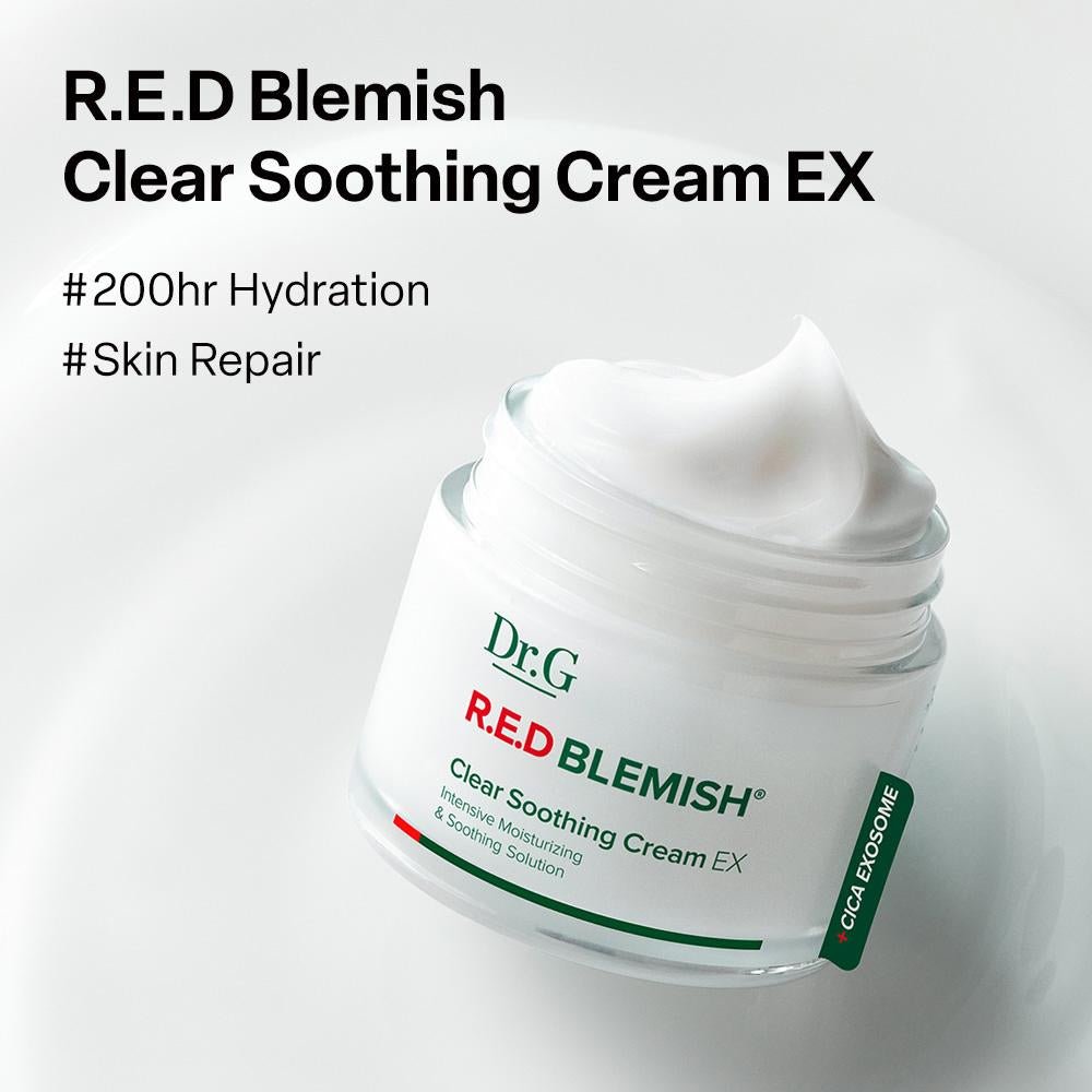 Dr. G Red Blemish Clear Soothing Cream EX 70ml دكتور جي ريد بليميش كريم مهدئ للبشرة إكسטרה - Princess Cosmetics Qatar