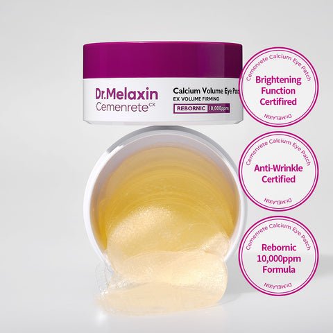 Dr. Melaxin Cemenrete Calcium Volume Eye Patch (60 Patches) رقعة العين من دكتور ميلاكسين سيمينريت كالسيوم فوليوم - Princess Cosmetics Qatar