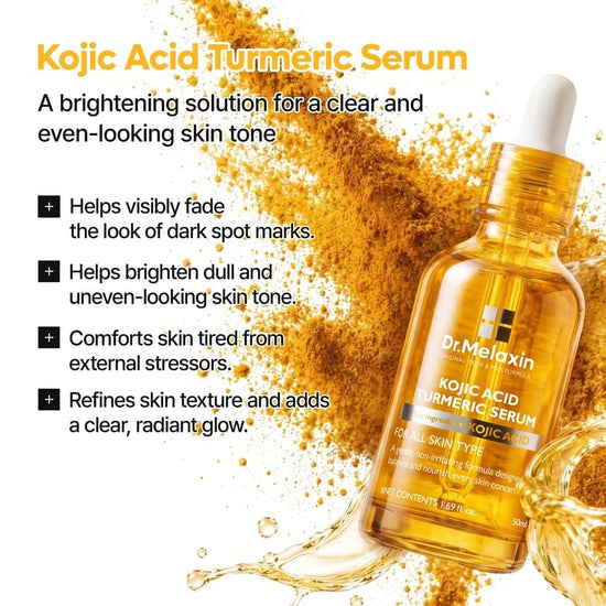 Dr. Melaxin Kojic Acid Turmeric Serum 50ml د. ميلاكسين سيروم حمض الكوجيك والكركم - Princess Cosmetics Qatar