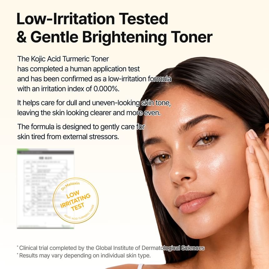 Dr. Melaxin Kojic Acid Turmeric Toner 200ml د. ميلاكسين تونر حمض الكوجيك والكركم - Princess Cosmetics Qatar