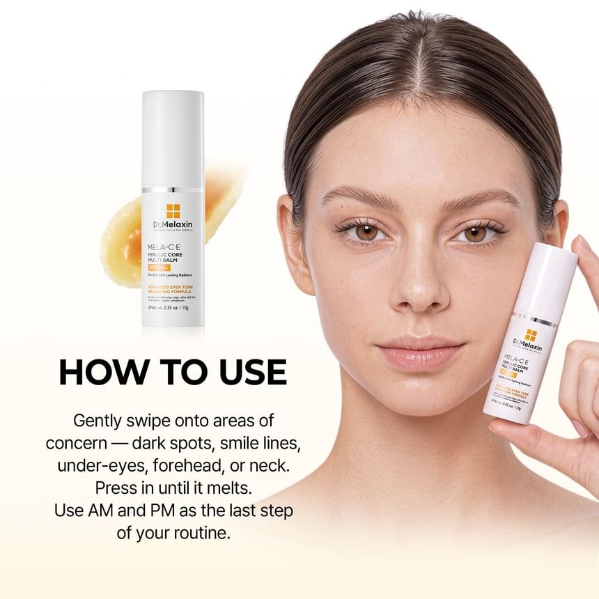 Dr. Melaxin Mela-CE Ferulic Core Multi Balm 10g د. ميلاكسين ميلا-سي إي فيروليك كور مالتي بالم - Princess Cosmetics Qatar