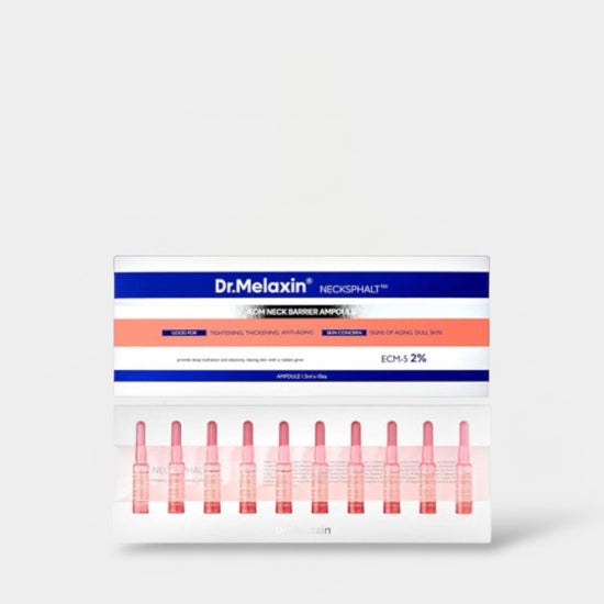 Dr. Melaxin Necksphalt ECM Neck Barrier Ampoule (1.5ml x 10ea) أمبولة دكتور ميلاكسين نيكسفالت ECM حاجز الرقبة - Princess Cosmetics Qatar