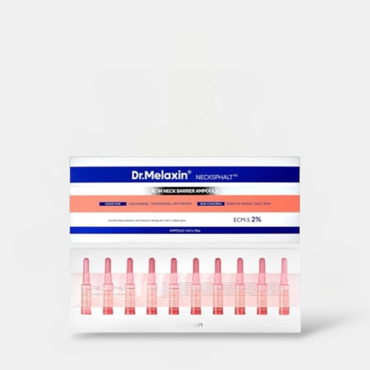 Dr. Melaxin Necksphalt ECM Neck Barrier Ampoule (1.5ml x 10ea) أمبولة دكتور ميلاكسين نيكسفالت ECM حاجز الرقبة - Princess Cosmetics Qatar