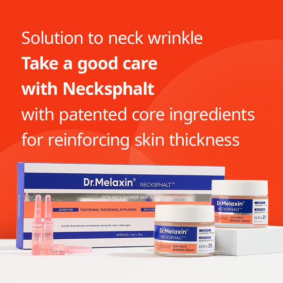Dr. Melaxin Necksphalt ECM Neck Barrier Cream 50ml كريم دكتور ميلاكسين نيكسفالت ECM لحاجز الرقبة - Princess Cosmetics Qatar