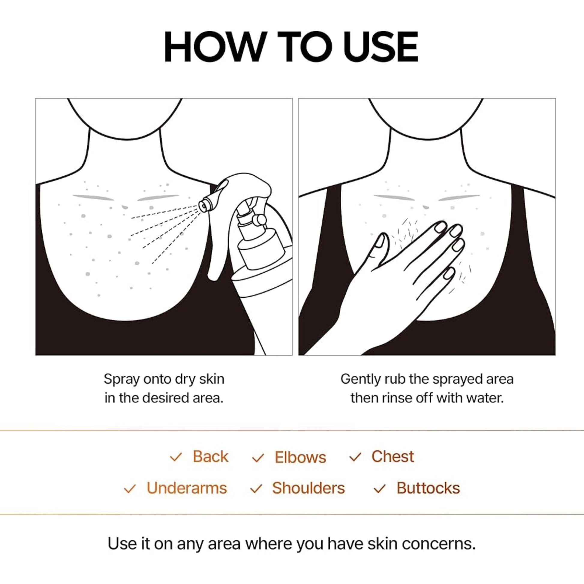 Dr. Melaxin Peel Shot Exfoliating Kojic Acid Turmeric Spray 200ml بخاخ دكتور ميلاكسين بيل شوت المقشر بحمض الكوجيك والكركم - Princess Cosmetics Qatar