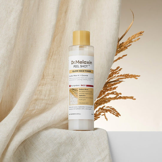 Dr. Melaxin Peel Shot Glow White Rice Toner 200ml تونر الأرز الأبيض المتوهج من دكتور ميلاكسين - Princess Cosmetics Qatar