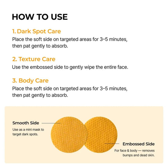 Dr. Melaxin TX - Kojic Acid Turmeric Toner Pad (70 Pads) وسادة تونر دكتور ميلاكسين تي إكس بحمض الكوجيك والكركم - Princess Cosmetics Qatar