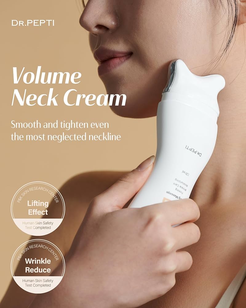 Dr. Pepti Peptide Volume Neck Cream 120ml كريم دكتور بيبتي ببتيد لتكثيف حجم الرقبة - Princess Cosmetics Qatar