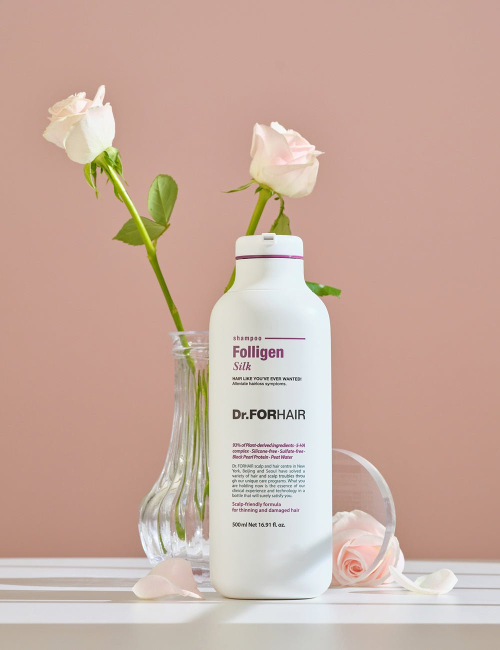 Dr.FORHAIR Folligen Silk Shampoo 300ml شامبو دكتور فور هير فوليجين سيلك 300 مل - Princess Cosmetics Qatar