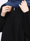 Ecmel Ferace Abaya - Black. عباية إيميل فيراس - أسود - Princess Cosmetics Qatar