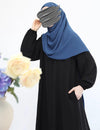 Ecmel Ferace Abaya - Black. عباية إيميل فيراس - أسود - Princess Cosmetics Qatar