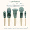 Eco Tools Elements Supernatural Face Brush Kit إيكو تولز إليمنتس – مجموعة فرش الوجه سوبر ناتشورال - Princess Cosmetics Qatar