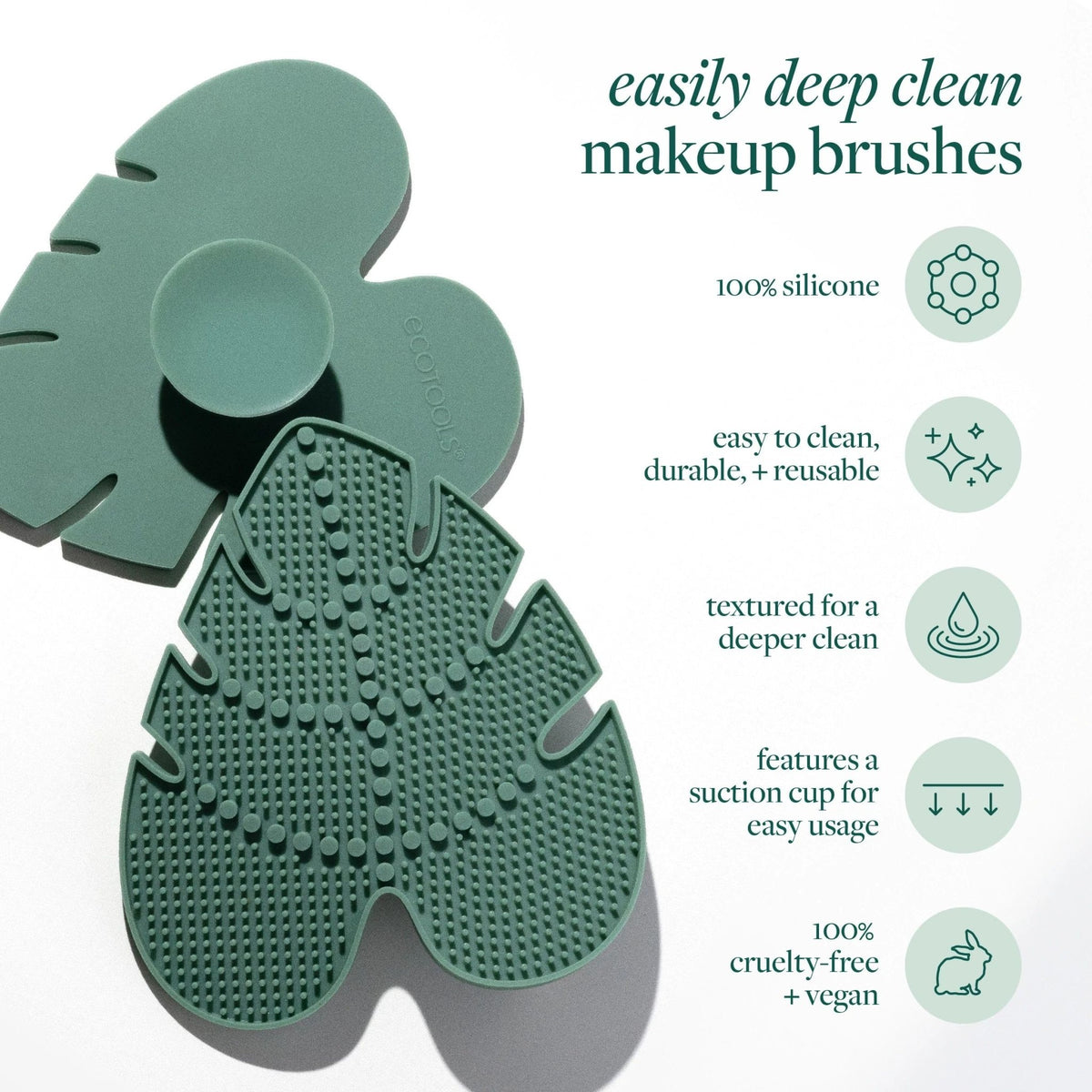 Eco Tools Makeup Brush Cleansing Pad وسادة تنظيف فرش المكياج من إيكو تولز - Princess Cosmetics Qatar