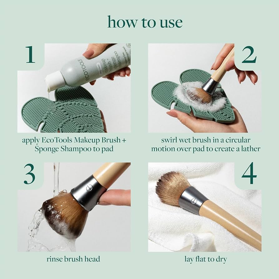 Eco Tools Makeup Brush Cleansing Pad وسادة تنظيف فرش المكياج من إيكو تولز - Princess Cosmetics Qatar