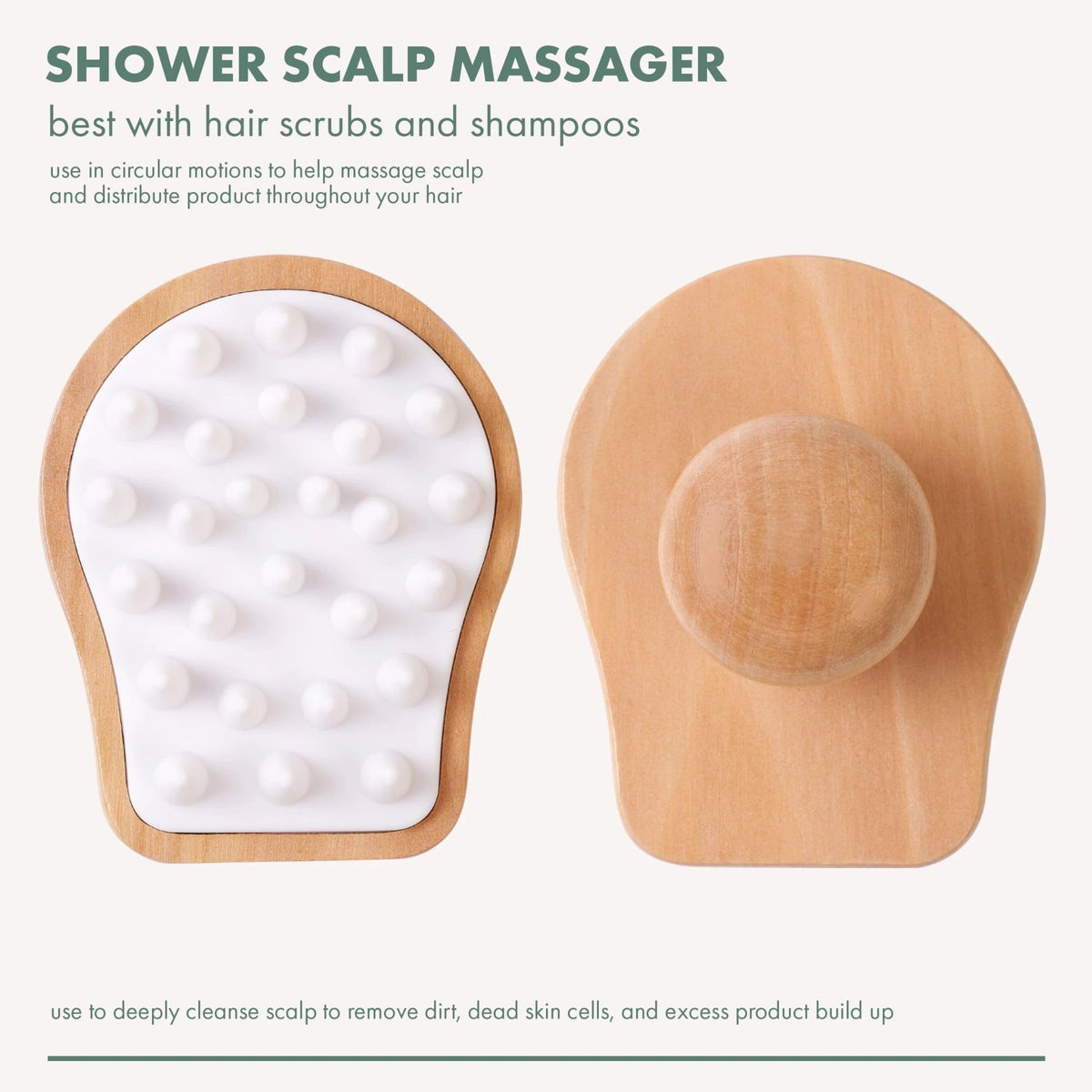 Eco Tools Shower Scalp Massager إيكو تولز – مدلك فروة الرأس للاستحمام - Princess Cosmetics Qatar